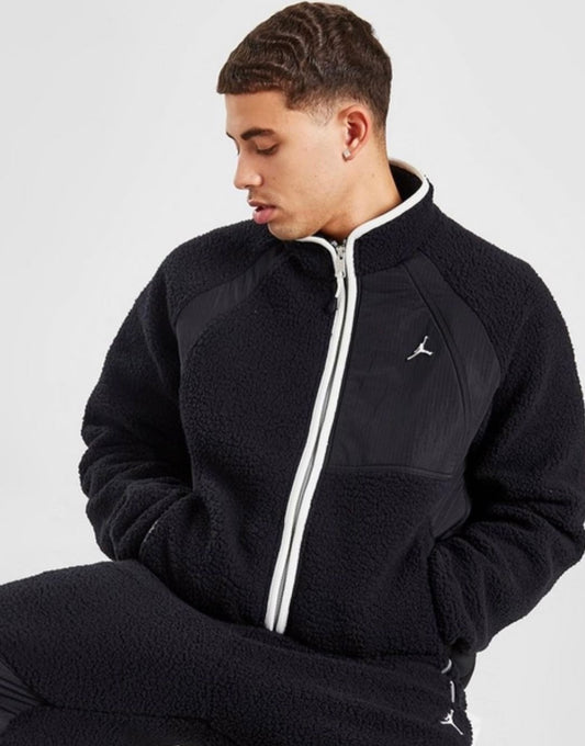 Jordan Full-Zip Winter Fleece in Black