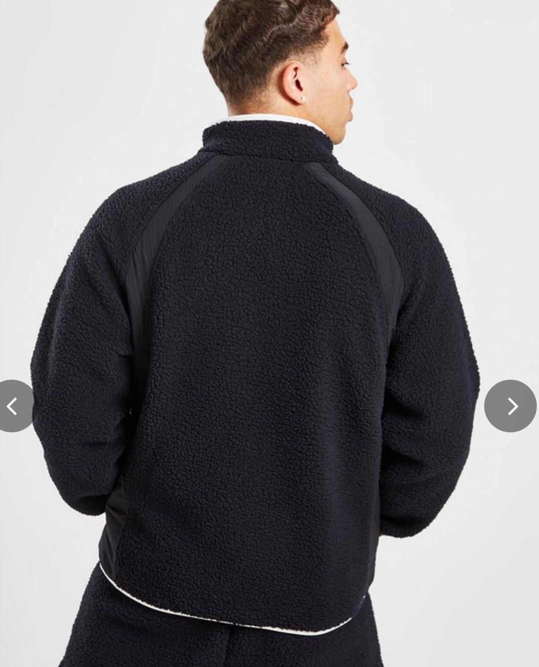 Jordan Full-Zip Winter Fleece in Black
