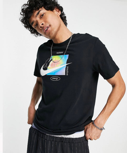 NIKE POWERFULLY POSITIVE TSHIRT IN BLACK