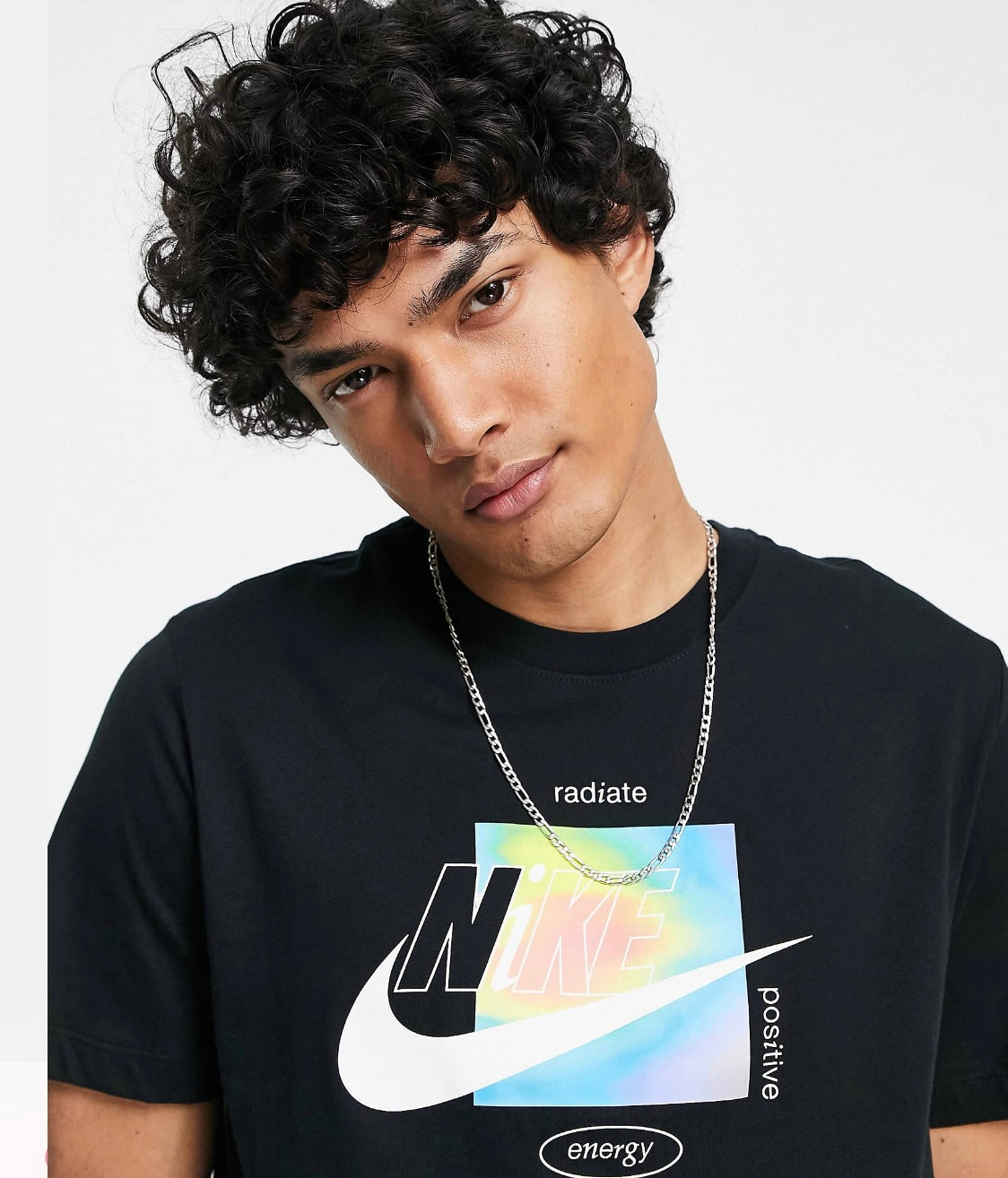 NIKE POWERFULLY POSITIVE TSHIRT IN BLACK
