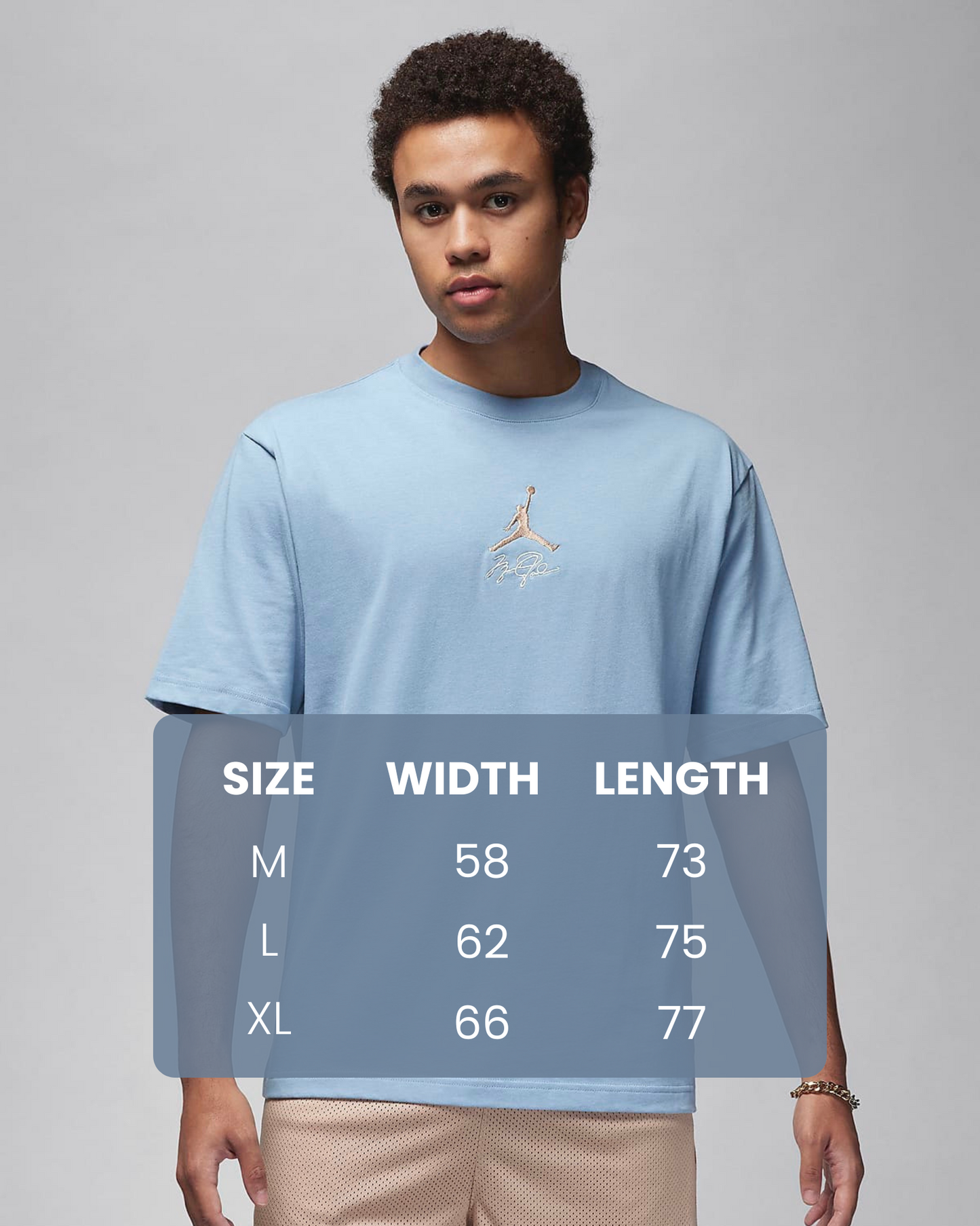 JORDAN FLIGHT MVP 85 MENS TSHIRT IN LIGHT BLUE