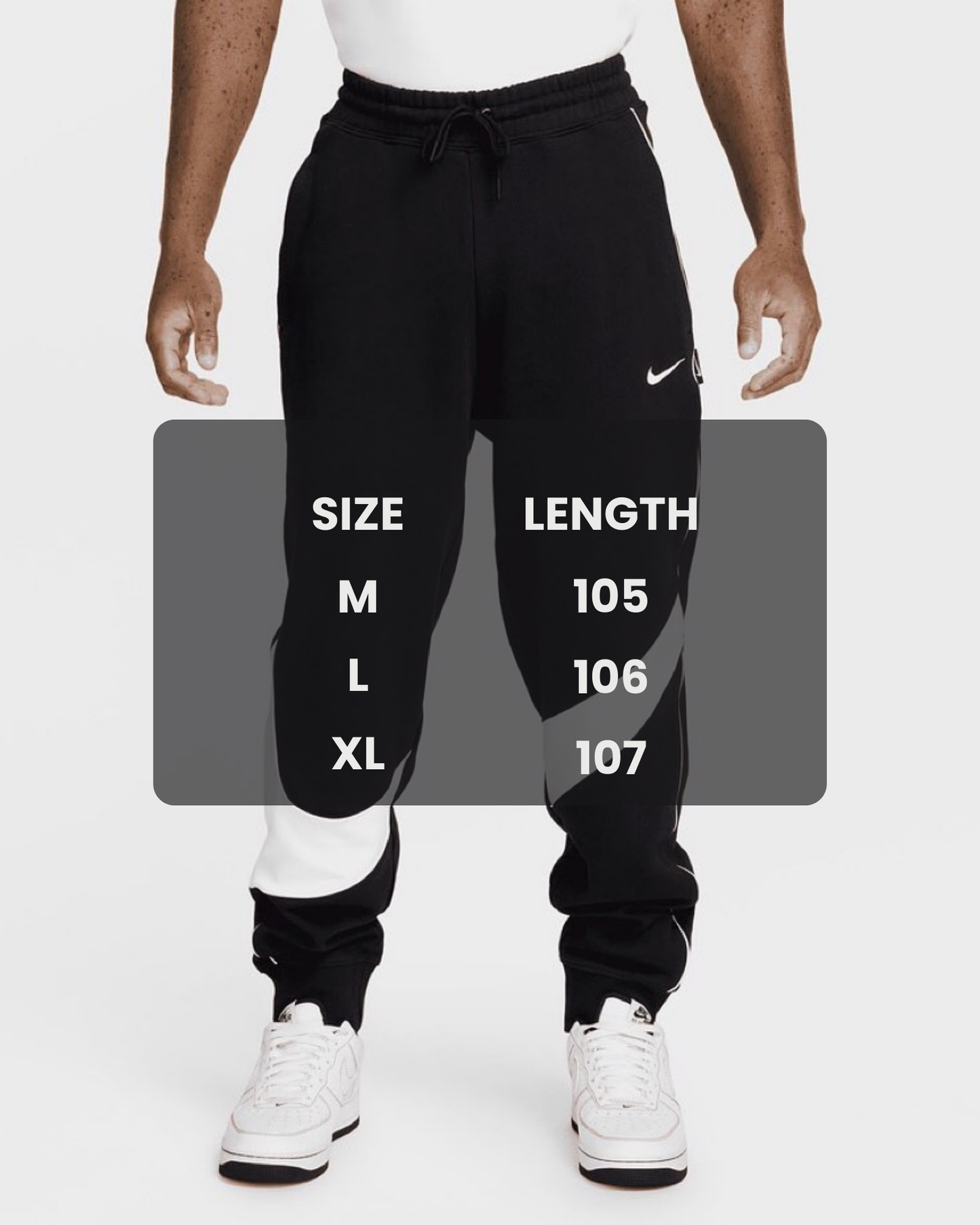 NIKE SWOOSH MENS FLEECE PANTS IN BLACK