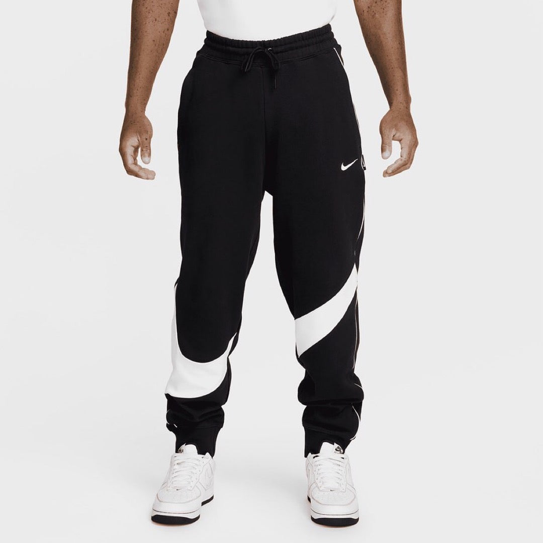 NIKE SWOOSH MENS FLEECE PANTS IN BLACK