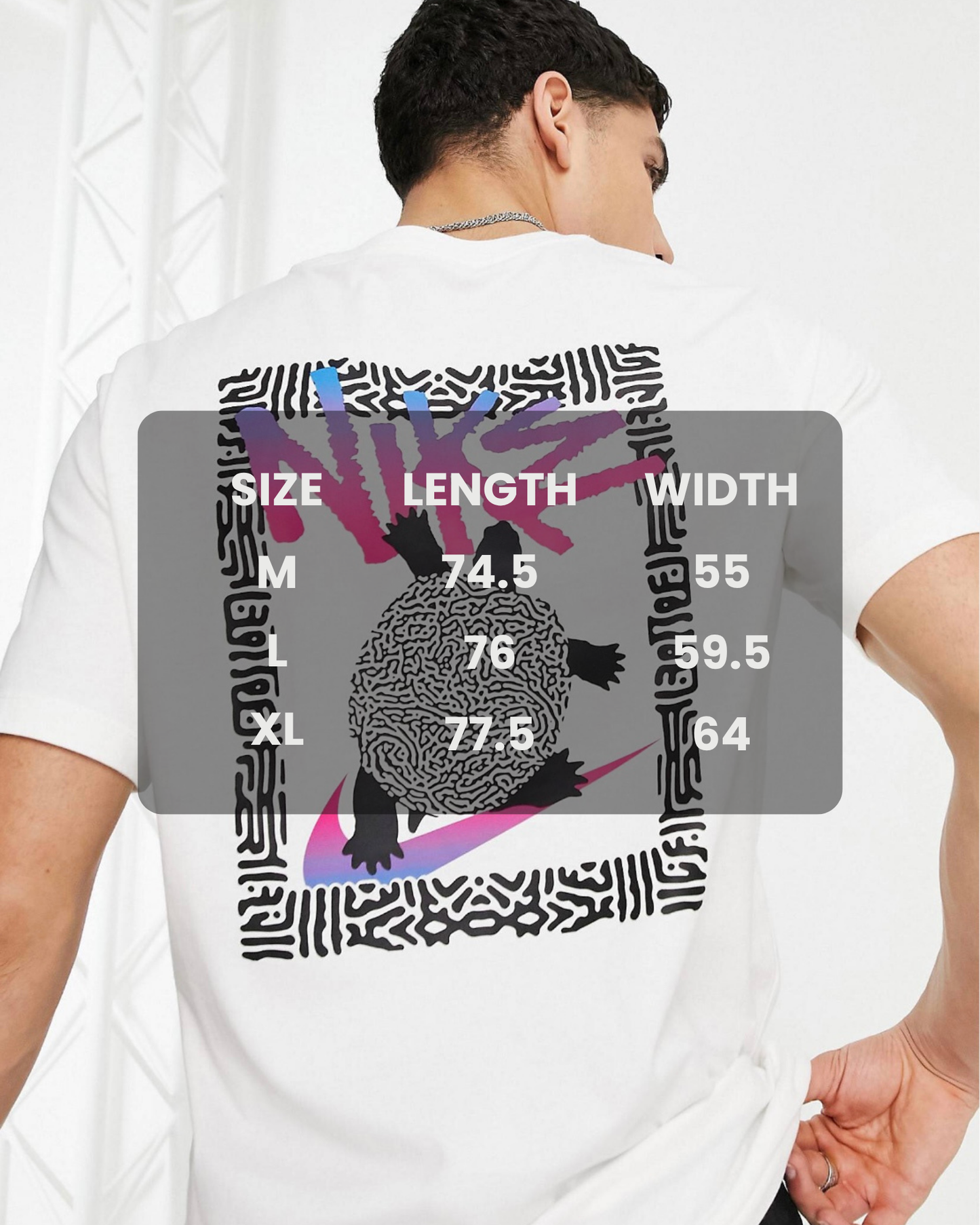NIKE TURTLE T-SHIRT IN WHITE