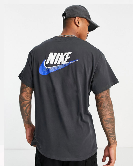 NIKE MULTI LOGO TSHIRT IN SMOKE GREY