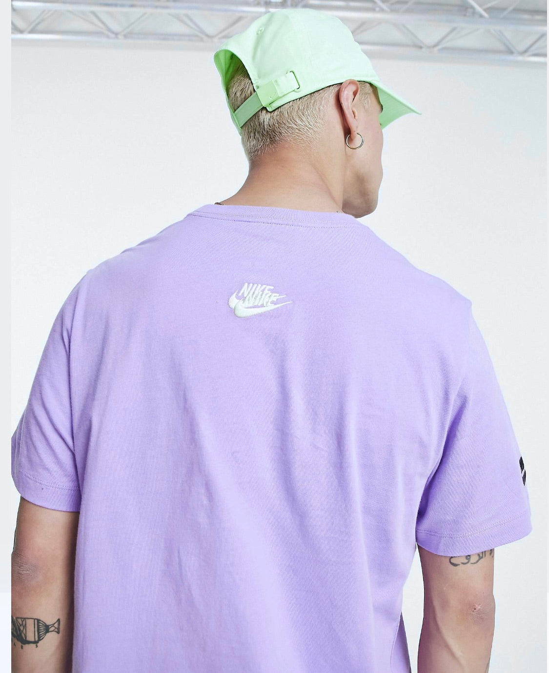 NIKE MULTI LOGO TSHIRT IN PURPLE